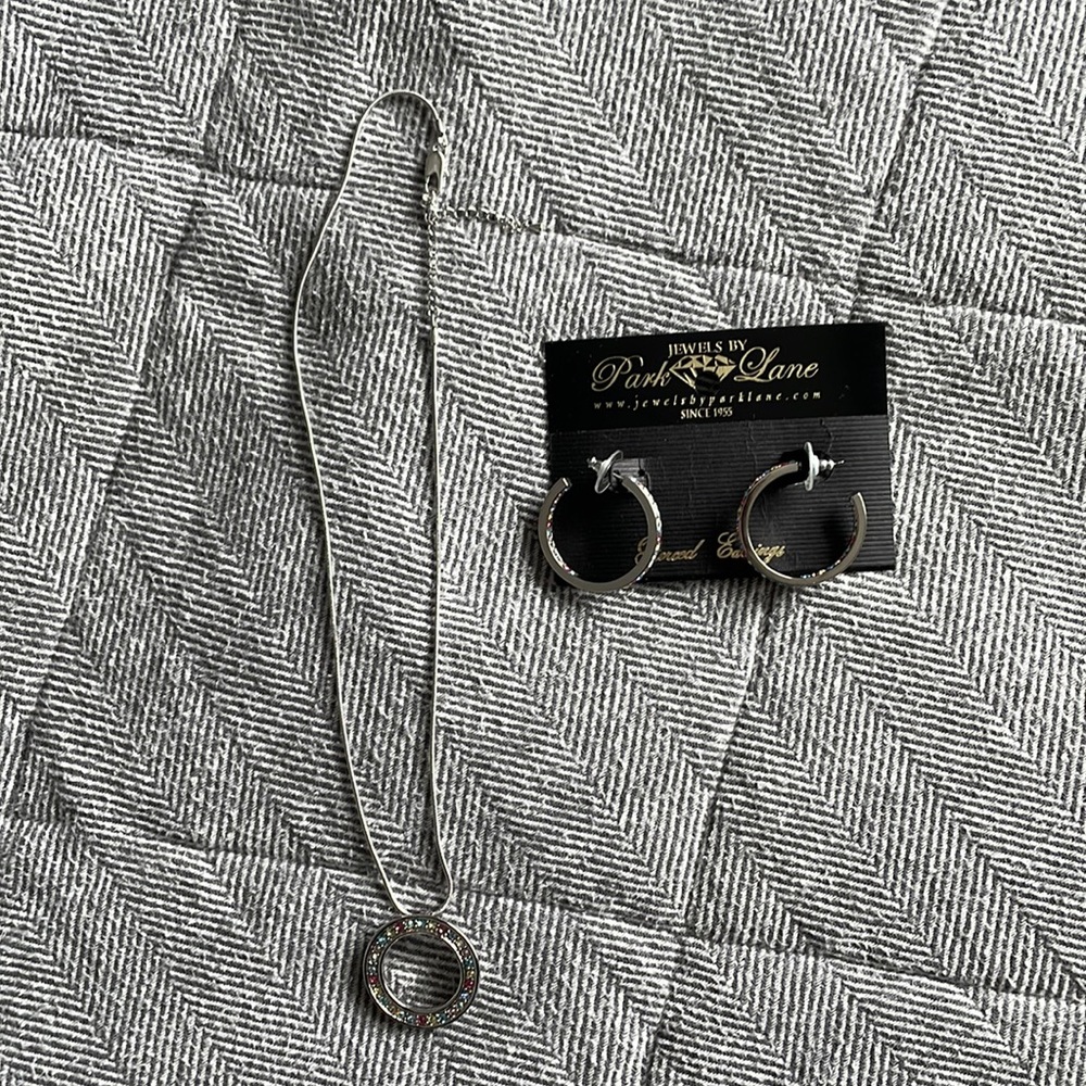 Park Lane necklace, earrings